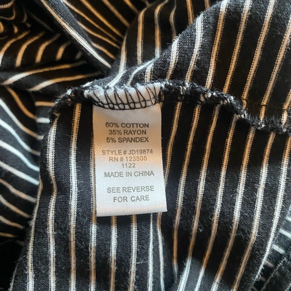 Heart & Hips Striped Black and White Bodycon Dress - Picture 8 of 9